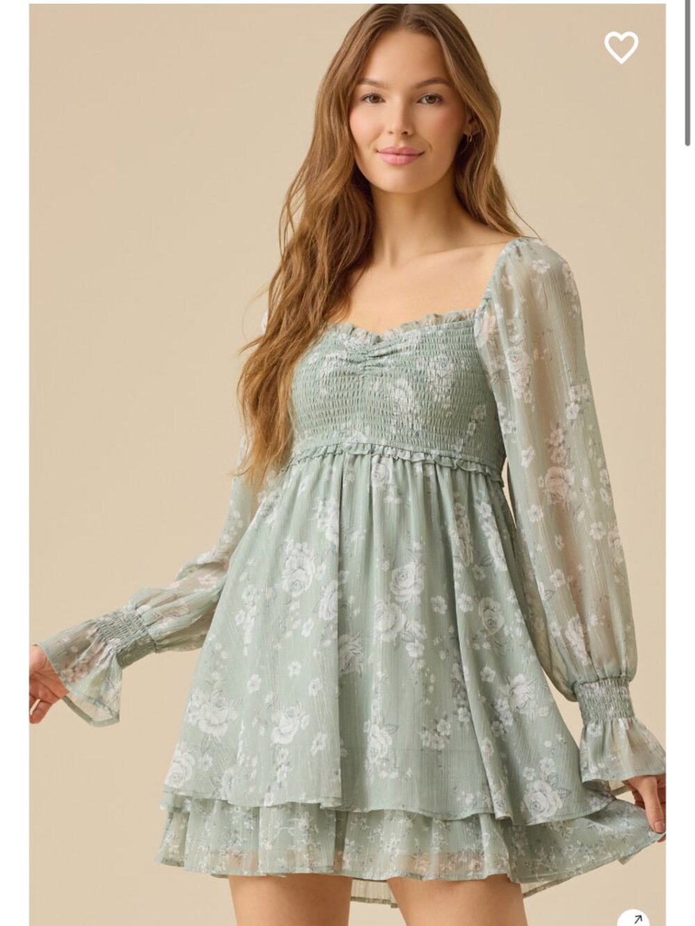 Altar'd State Kamina Floral Mini Dress NWT